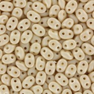 SuperDuo Beads 2.5x5mm Powdery - Beige